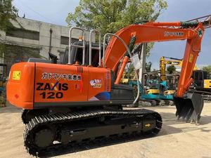สภาพการทำงานดีเยี่ยม 95% ใหม่ รถขุดไฮดรอลิกตีนตะขาบขนาดกลาง Hitachi ZX120 12 ตัน รุ่นปี 2022 เครื่องยนต์ เกียร์ ปั๊ม - Product Image 4