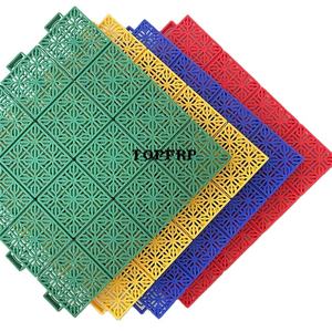 Tenis Cancha de baloncesto PP Azulejo de piso entrelazado Suelo de plástico para exteriores - Product Image 4