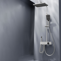Ensemble de douche multifonctionnel avec mitigeur pour baignoire et douche, robinets d'eau chaude et froide, ensemble de douche piano pour salle de bain