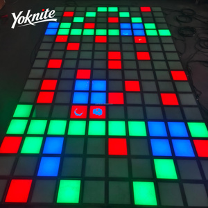 Piste de danse LED Super Grid Active, jeux de sol LED à pixels, dalles à pixels sensibles à la pression, jeux interactifs de pression pour salle - Product Image 6