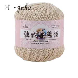 Fil en coton pur mercerisé, pour le tricot à la main, vente en gros, g, chine