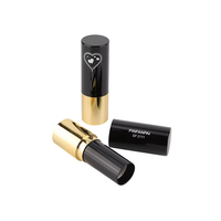 Tube de fond de teint vide rechargeable noir et or de luxe, très demandé, pour emballage personnalisé de maquillage et de cosmétiques