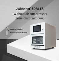 Zahndent Nouveau fabricant d'équipements de laboratoire dentaire Cad Cam Machine de fraisage à sec à 5 axes en zircone sans compresseur d'air