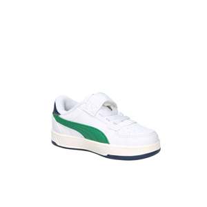 Scarpe da ginnastica Puma per bambini, bianche e verdi, con chiusura a strappo, casual - Product Image 6