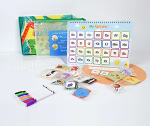 Newest design Montessori learning Toys early educational Quiet Book For Toddlers Activity spiral busy book for kids