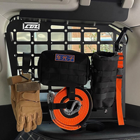 Accessoires de porte-bagages arrière pour Nissan Patrol Y62 Fenêtre latérale Molle Cargo Storage Organisation Patrol Y62 Modification de la galerie de toit