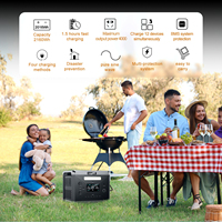 Station d'alimentation portable Solarplay Wholesale 2400W 2160Wh avec batterie Lifepo4 et panneau solaire pliable 200W pour voiture, camping et vie hors réseau