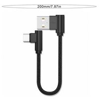 Câble de Charge Rapide Coude à 90 Degrés Usb C Micro Usb pour Tous les Smartphones Dropshipping 20cm Usb à Type C Court 2.4a