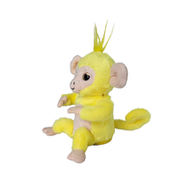 Interactive Parler Jaune Super Doux En Peluche Singe Jouet Brodé PP Coton Animal En Peluche Mobile Balançant Caractéristique Trois Ans