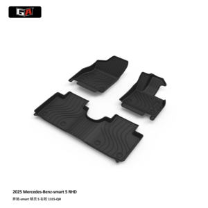 Alfombrillas Antideslizantes Negras para Auto GA, Juego Completo de Alfombrillas 3D TPE, Protectoras para el Piso del Vehículo, Accesorios para Auto, para Mercedes <span class=keywords><strong>Benz</strong></span> Smart RHD 2025 - Product Image 1