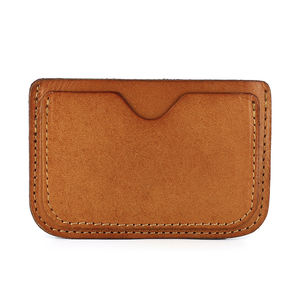 กระเป๋าใส่บัตรหนังแท้สไตล์วินเทจทำมือจากญี่ปุ่น  กระเป๋าใส่เหรียญหนังแท้บางเฉียบแบบ<span class=keywords><strong>เปิด</strong></span>ปิดได้  สำหรับผู้ชายและผู้หญิง  สไตล์เกาหลี - Product Image 5