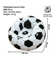 Canapé gonflable moderne et durable en PVC, style pouf pliable, siège portable pour chambre, salon, camping en extérieur