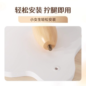 Cloud Shaped <b>Desktop</b> Monitor Stand With Storage Rack For Office And Bedroom Use - Product Image 2