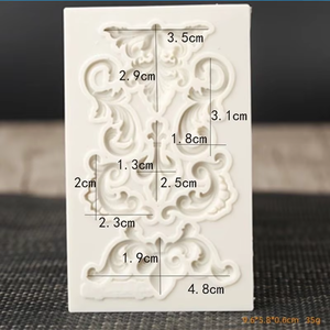 केक उपकरण केक सजावट उपकरण विंटेज राहत सिलिकॉन मोल्ड - Product Image 3