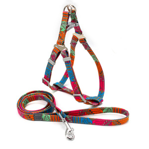 Arnés para mascotas bohemio chaleco estilo correa para el pecho del perro arnés collar de perro conjunto de correa - Product Image 4