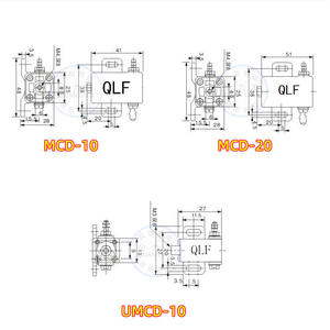 Pièces de bras robotique, cylindres de préhension pleine puissance MCD-10 MCD-20 UMCD-10, pièces de gabarit industriel pour diverses applications - Product Image 3