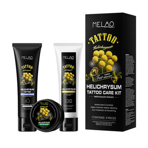 Kit de soin pour tatouages avec gel réparateur apaisant à couverture totale, baume améliorant, protection solaire SPF 30, pour les tatouages neufs et existants - Product Image 1