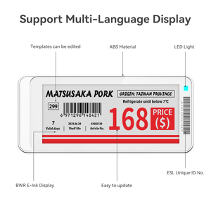 Etichetta Elettronica da Scaffale Picksmart 2.9 Pollici BLE, Display Digitale EPD E-ink a <span class=keywords><strong>3</strong></span> Colori, Etichetta Prezzo E-paper - Product Image 2