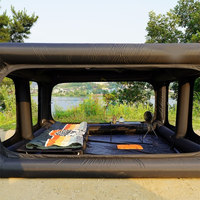 Tente pneumatique de camping en plein air, imperméable en TPU, gonflable, pour 8 à 12 personnes, tente de glamping, maison de camping, grand espace, cabane pour voyage en camping