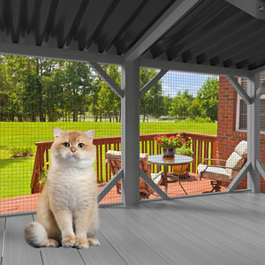 Catio moderno para <span class=keywords><strong>gatos</strong></span>, con ventana interior, impermeable, con caja para <span class=keywords><strong>gatos</strong></span>, malla antimosquitos y diseño sólido. - Product Image 2