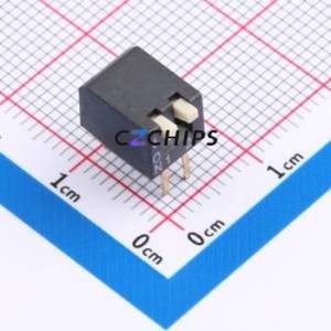 DSPV-02-LD-GET DIP Switch Through hole Component (THT) Switch Piano Key Single Pole Single Throw 2 2.54mm - Product Image 1
