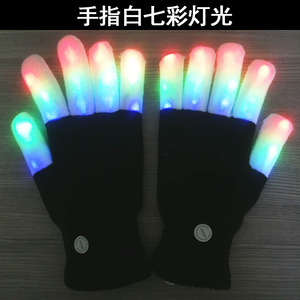 Đầy Màu Sắc Ánh Sáng Halloween Đầy Màu Sắc Long Lanh Cầu Vồng Glow Găng Tay <span class=keywords><strong>LED</strong></span> Nhấp Nháy Ma Thuật Găng Tay Ánh Sáng-up Đồ Chơi - Product Image 6