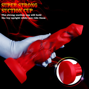 Nouvelle Texture loup <span class=keywords><strong>Dick</strong></span> Animal gode doux et réaliste épais pénis liquide Silicone adulte Sex Toy - Product Image 4