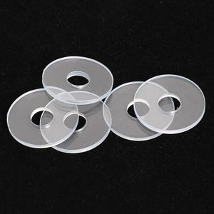 10 pièces/sac <span class=keywords><strong>Rondelle</strong></span> plate en plastique dur transparent PVC M1.2 M2 M6 M8 M12 Résistante aux hautes températures Isolation plastique Joint plat - Product Image 4