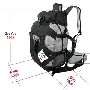 Sac à dos de rangement pour patins à roulettes en toile, sac à dos pour patins à roulettes, sac à dos pour patins à <span class=keywords><strong>glace</strong></span>, sac à dos de sport camouflage graffiti, sac DC - Product Image 2
