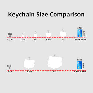 Material acrílico de alta calidad DIY, directo de fábrica, llavero que cambia de color con láser de cristal de doble cara, colgante de epoxi - Product Image 6