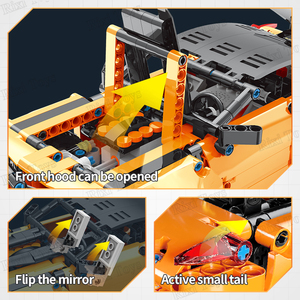 Moule roi 15006 MOC plastique RC sport voiture de course bricolage assemblage brique modèle enfants blocs de construction ensembles jouets - Product Image 6