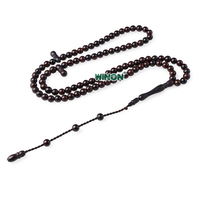 Perles de prière musulmanes Misbaha islamiques, 5 mm, 99 perles, graines de Kuka brun foncé, perles de Dhikr, cadeau du Ramadan et de l'Aïd, fourni directement par l'usine Winon