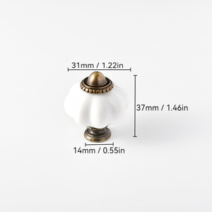 Kenop Lemari Plastik Gaya Vintage, Gagang Tarik Laci untuk Furnitur, Lemari, Meja Rias, Lemari Pakaian, Perlengkapan Dekoratif <span class=keywords><strong>Retro</strong></span> - Product Image 6