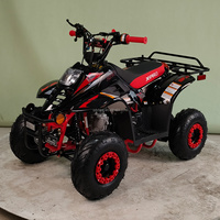 Quad 4 roues CE 125cc avec éclairage LED, gros pneus 19"/18", bleu araignée, pack usine