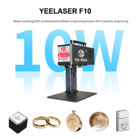 Grabador Láser de Fibra CNC Yeelaser F10 de 10W, Alta Precisión, Wi-Fi/USB, Programable con AI/DXF/PLT, Nuevo, para Metal, Piedra, Plástico y Cuero