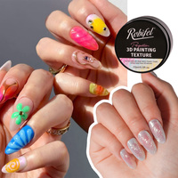 Robifel Vernis à Ongles Semi-Durci Effet Gel Gummy Candy, Texture Peinture 3D Longue Durée Style Français, Design Artistique Sculpté