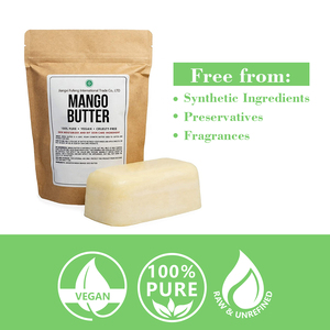 Manteca de Mango Natural Cruda al por Mayor, 1 kg, Manteca de Semilla de Mango Prensada en Frío Sin Refinar para Crema Capilar, Base para Jabón - Product Image 3