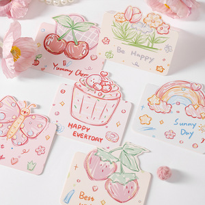 Tarjetas de Felicitación con Dibujos al Óleo al por Mayor, Tarjetas de Notas con Dibujos Animados Bonitos Hechos a Mano con Sobre para el Día de San Valentín y Cumpleaños - Product Image 3