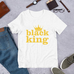 เสื้อยืดกราฟิกผ้าฝ้าย00% ราชาดำ - Product Image 4