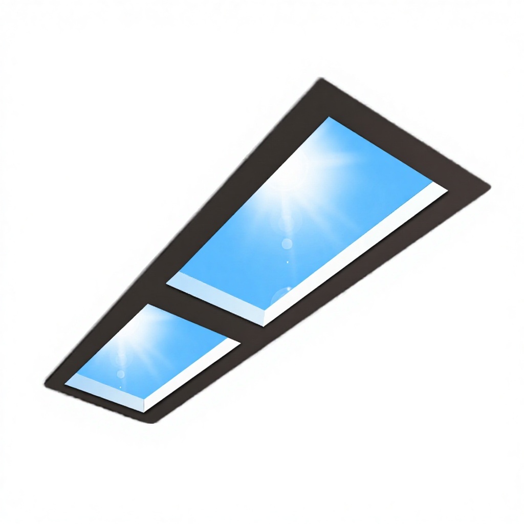 Full-spectrum Sky Ceiling Light, Embedded Integrated Ceiling Lamp for Bathroom