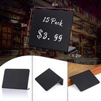 Mini tableau signes-boulangerie-petits panneaux tableau noir-fête-buffet-tables-mariage pour nourriture 3x4 pouces 50 modèle acrylique