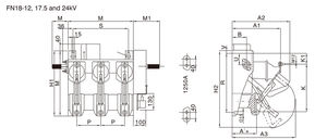 <span class=keywords><strong>NAL</strong></span>/FN18-24D 24KV per interni LBS interruttore di rottura del carico tripolare con accessori opzionali - Product Image 3