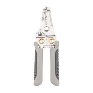 Stainless steel multi-functional electrical wire <b>stripping</b> pliers customized wire splitting pliers wire winding wire cutting - Product Image 5