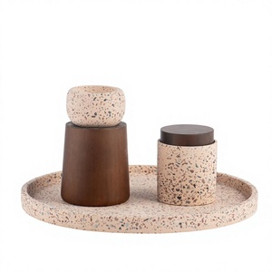 Elegant Ramadan Countdown <b>Oud</b> Holder with Premium Gift Box Luxury Resin Epoxy & Wooden Terrazzo <b>Bakhoor</b> Burner Set - Product Image 1