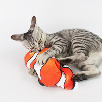 Mainan Ikan Listrik USB Lucu Bentuk Kartun Kucing, Ramah Lingkungan, Interaktif, Pelatihan, Plush ABS Waco, Menghilangkan Kebosanan, Dapat Digigit