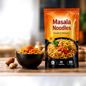 Masala Noodles Stand Up <b>Pouch</b> <b>Laminated</b> BOPP Food Grade Heat Seal Packaging - Product Image 3
