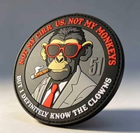 Badge décoratif 3D en relief à sequins, patch en caoutchouc PVC personnalisé pour patch de moral tactique avec Velcro pour équipement streetwear – Vente en gros