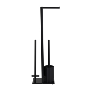 Porte-papier Tube carré de haute qualité couleur noire porte-rouleau de papier toilette avec <span class=keywords><strong>brosse</strong></span> de toilette BTH093 - Product Image 2