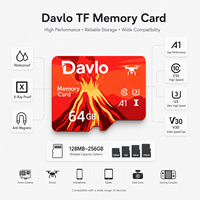 Carte SD Mini TF OEM 64 Go V30 Haute Vitesse en Plastique Compatible Téléphone Appareil Photo Console de Jeu Lecteur MP3 Garantie 3 Ans