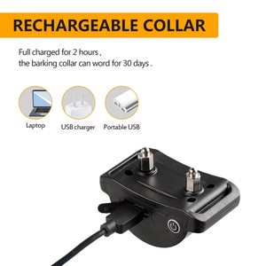 Wholesale Waterproof Rechargeable Automatic <b>Dog</b> Anti Bark Collar Adjustable Sensitivity Barking Training Collar - Product Image 3